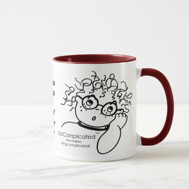 Tasse DotComplicated (TM) - elle fait des choses (Droite)