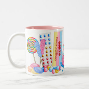Tasse douce de magasin de vieille sucrerie de mode