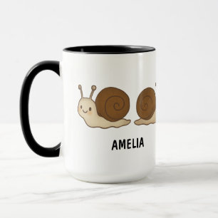 Tasse Douce Personnalisée Escargot Dessinée à la M