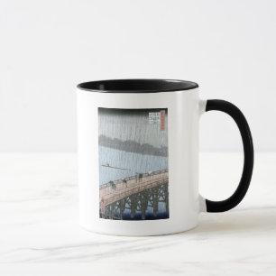 Tasse Douche soudaine au-dessus de pont de Shin-Ohashi
