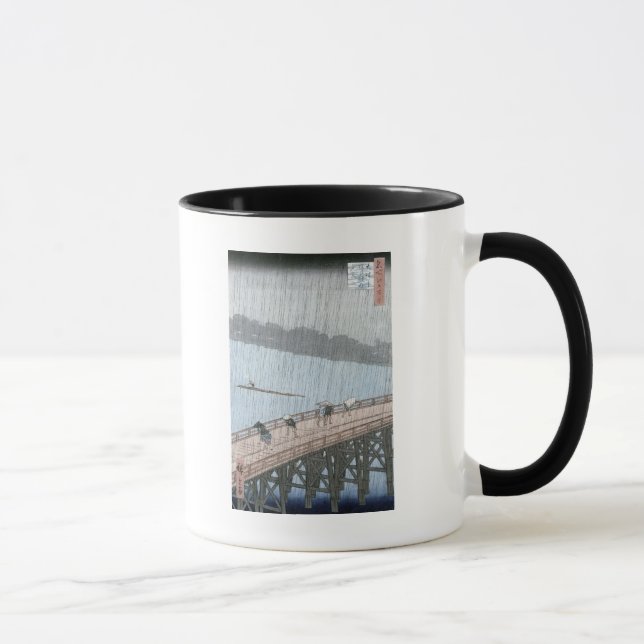 Tasse Douche soudaine au-dessus de pont de Shin-Ohashi (Droite)