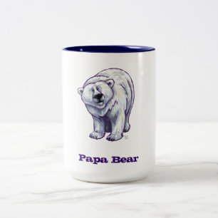 Tasse d'ours blanc d'ours de papa