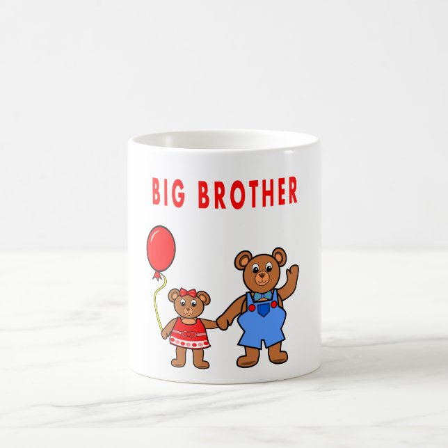 Tasse d'ours et de soeur de frère de bande (Centre)