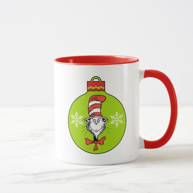 Tasse Dr Seuss | Grinch | Chat dans l'ornement Casquette (Droite)
