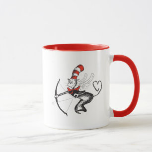 Tasse Dr. Seuss Valentine   Le Chat dans le Cupid Casque