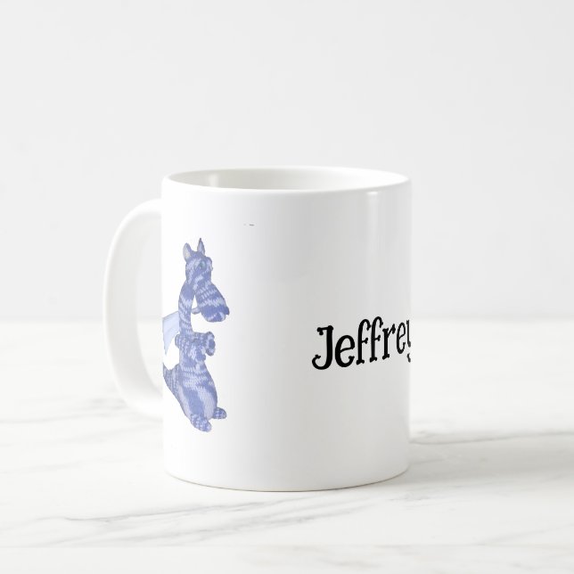 Tasse - Dragon Bleu avec Nom (Devant gauche)