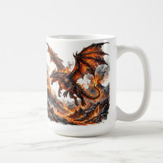 Tasse Dragon de Feu | Tasse à café avec accent de 