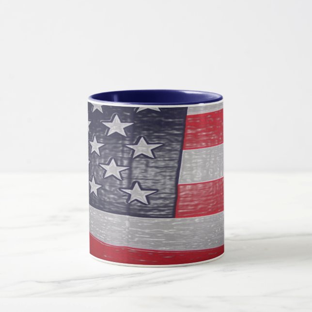 Tasse Drapeau américain (Centre)