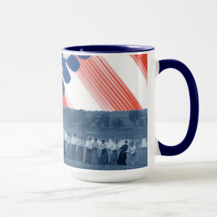 Tasse Drapeau américain Tug-O-War des femmes des années 