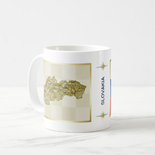 Tasse Drapeau + Carte de Slovaquie