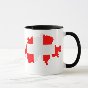 Tasse Drapeau cartographique suisse