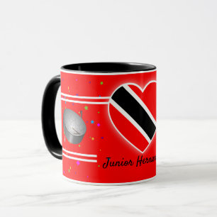 Tasse Drapeau de Trinité-et-Tobago et Steelpan (Votre no