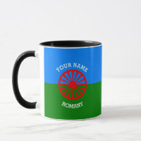 Drapeau gitan bohémien officiel personnalisé de