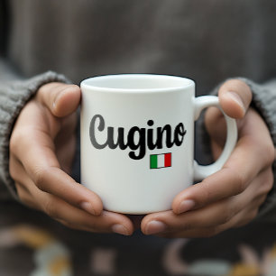 Tasse Drapeau Italien Cugino (Cousin Lui)