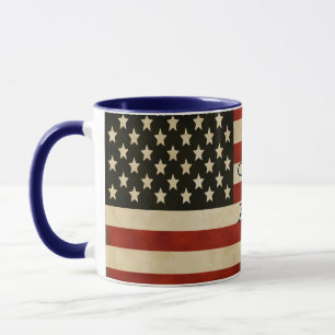 Tasse Drapeaux vintages américains