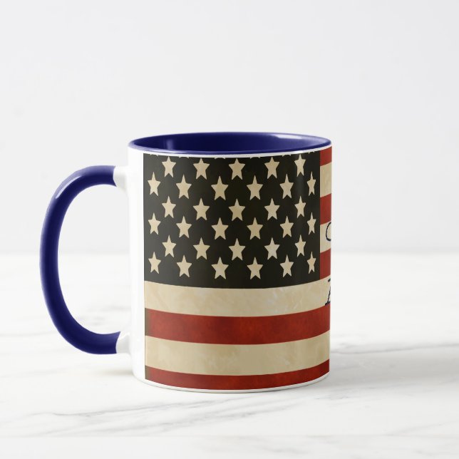 Tasse Drapeaux vintages américains (Gauche)