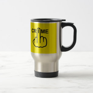Tasse Drehend Kriminalität ist kriminell