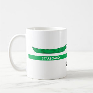 Tasse droite d'aviron de skiff de port