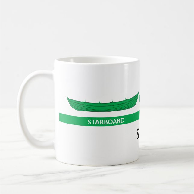 Tasse droite d'aviron de skiff de port (Gauche)
