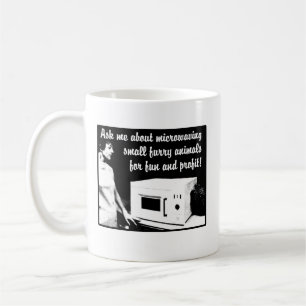 Tasse drôle avec micro-ondes poilu humour