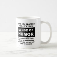 Tasse drôle avec un sens de l'humour