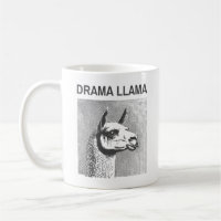 Tasse drôle classique Lama dramatique