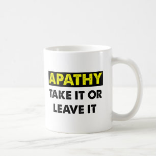 Tasse drôle d'apathie