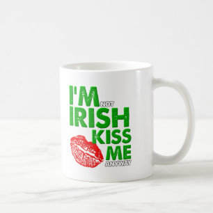 Tasse drôle de baiser anti-irlandais