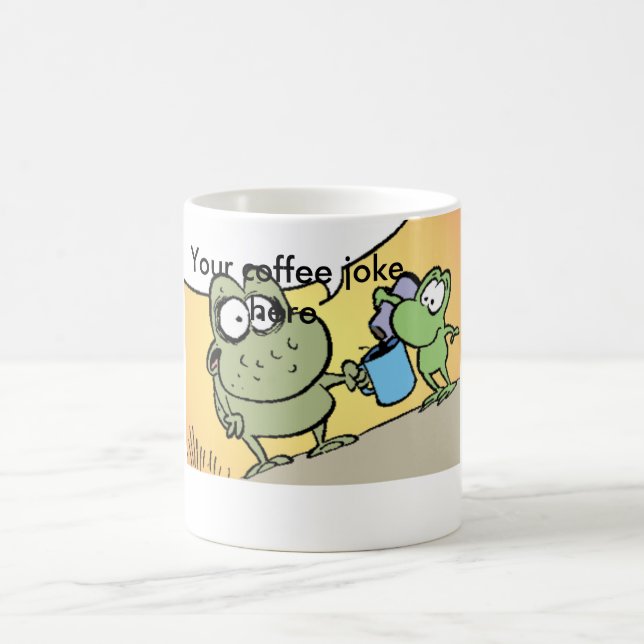 Tasse drôle de bande dessinée de plaisanterie de (Centre)