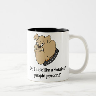 Tasse drôle de bouledogue