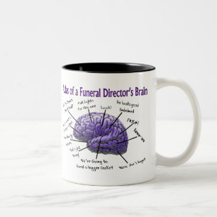 Tasse drôle de cerveau de directeur des pompes