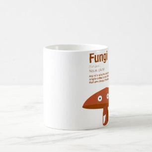 Tasse drôle de champignons
