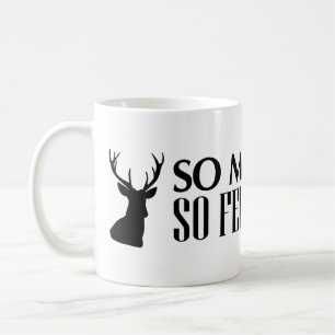Tasse drôle de chasse de cerfs communs