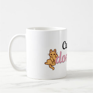 Tasse drôle de chat mignon Je m'en fiche