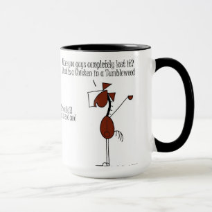Tasse drôle de cheval et de poulet