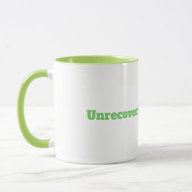 Tasse drôle de citation de buveur de thé (Gauche)