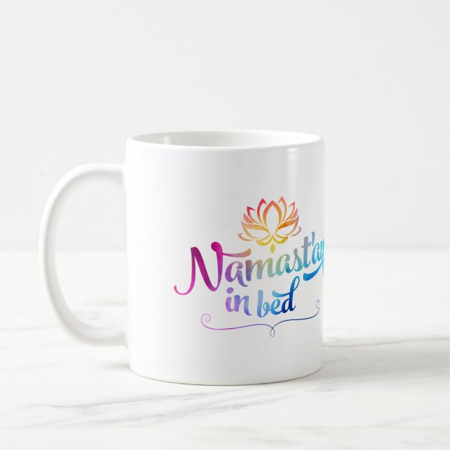 Tasse drôle de citation de Namaste (Gauche)