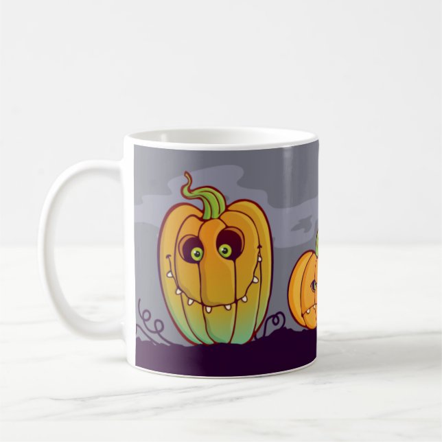 Tasse drôle de citrouilles (Gauche)