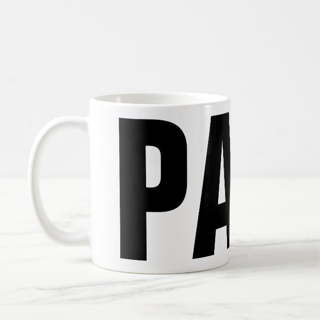 Tasse drôle de fête des pères pour la tasse de (Gauche)