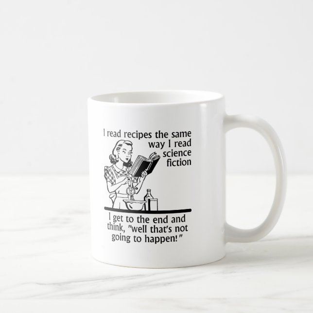 Tasse drôle de fiction de cuisine (Droite)