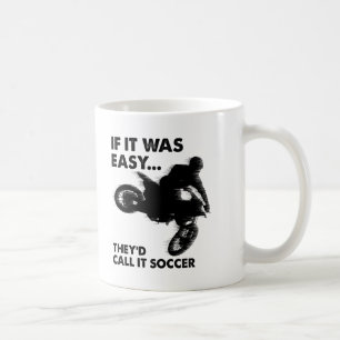 Tasse drôle de foot facile