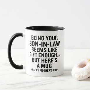Tasse drôle de gendre pour la fête des mères Cadea