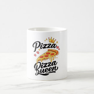 Tasse drôle de la Reine de la Pizza pour Femmes Ca