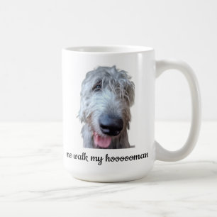Tasse drôle de Lévrier Irlandais – Moi promène mon