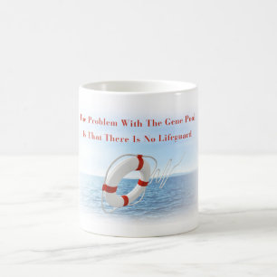 Tasse drôle de maître nageur de patrimoine