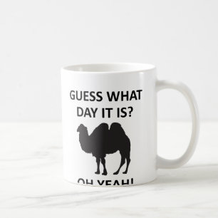 Tasse drôle de mercredi de chameau de journée en