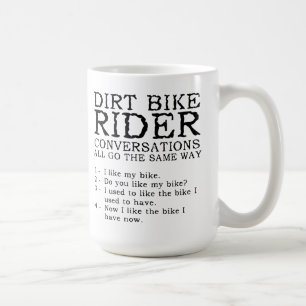 Tasse drôle de motocross de conversations de vél