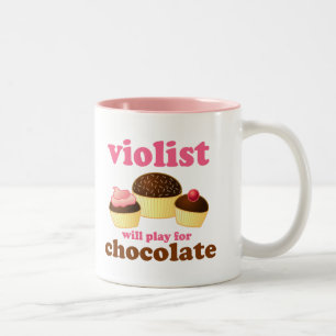 Tasse drôle de musique de Violist