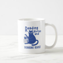 Tasse drôle de notes de lecture et de roast