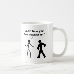Tasse drôle de séance d'entraînement de Stickma